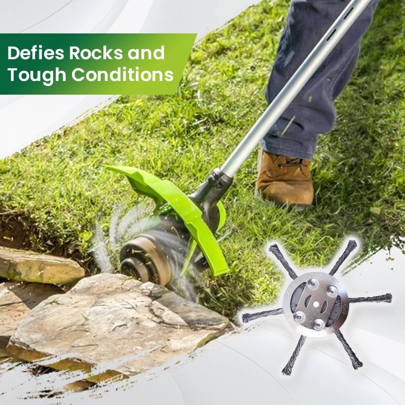 🔥👨‍🌾6 inch Steel Wire Brush Cutter Trimmer Head